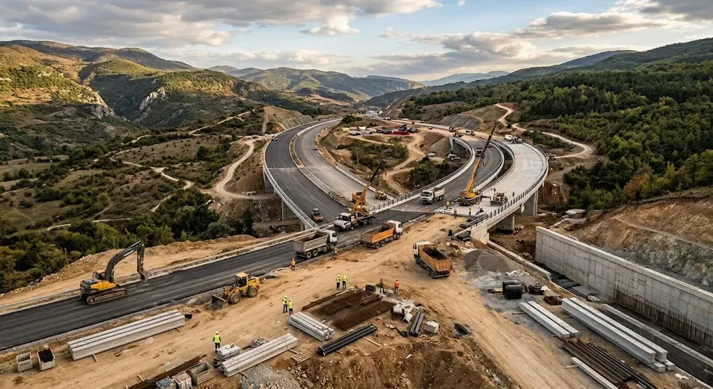 STRABAG-Led consortium secures EUR 219 million highway construction contract in North Macedonia