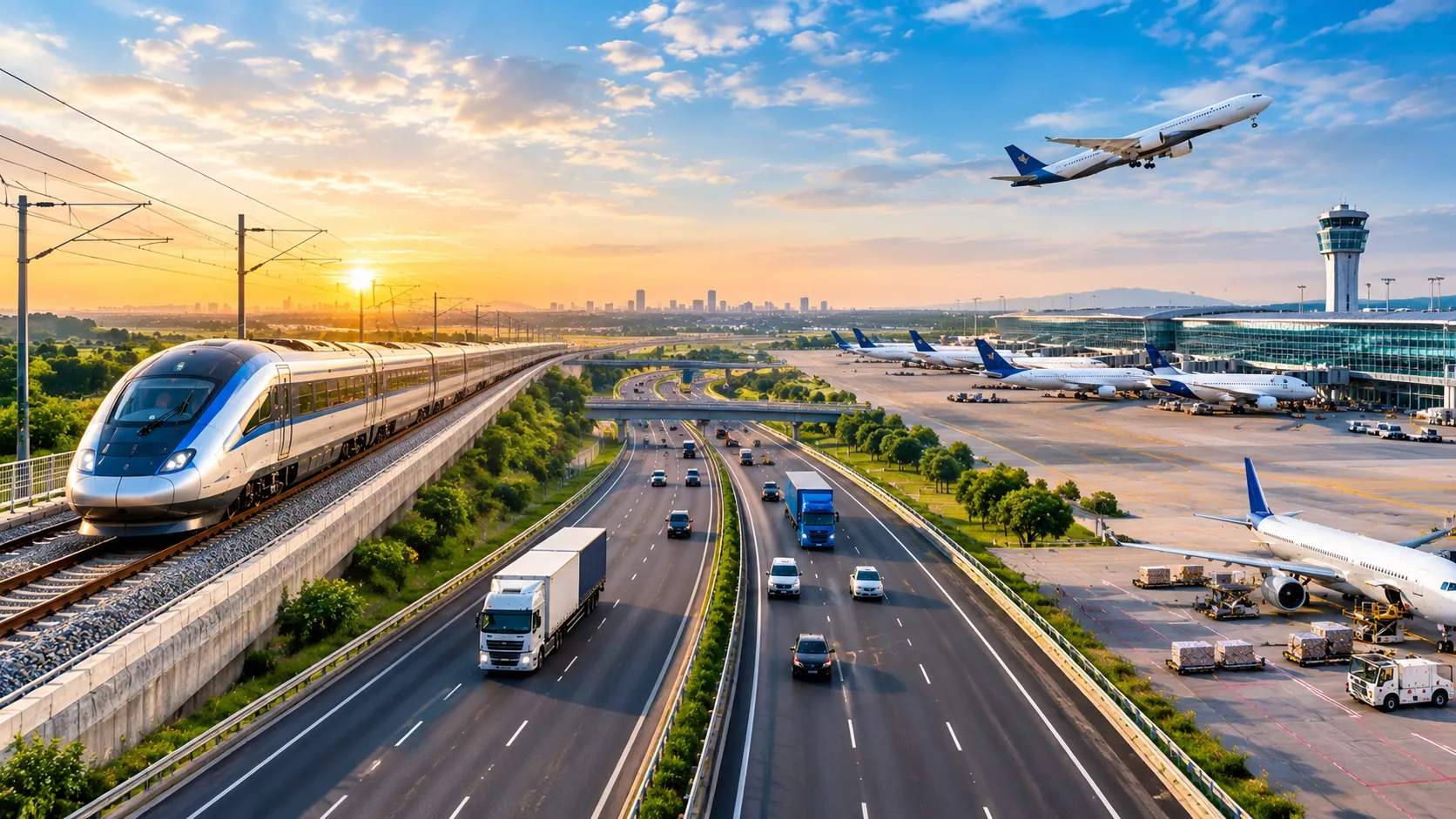 Airports & Aviation;Railways & Metro;Roads & Highways;Logistics;Construction
