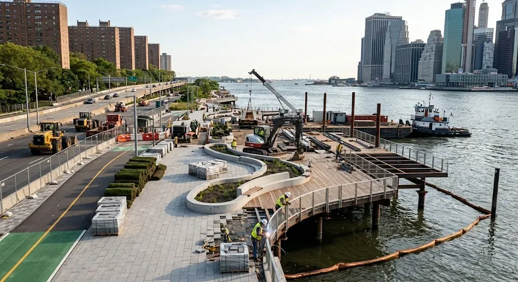 Skanska secures USD 163 million New York waterfront infrastructure contract